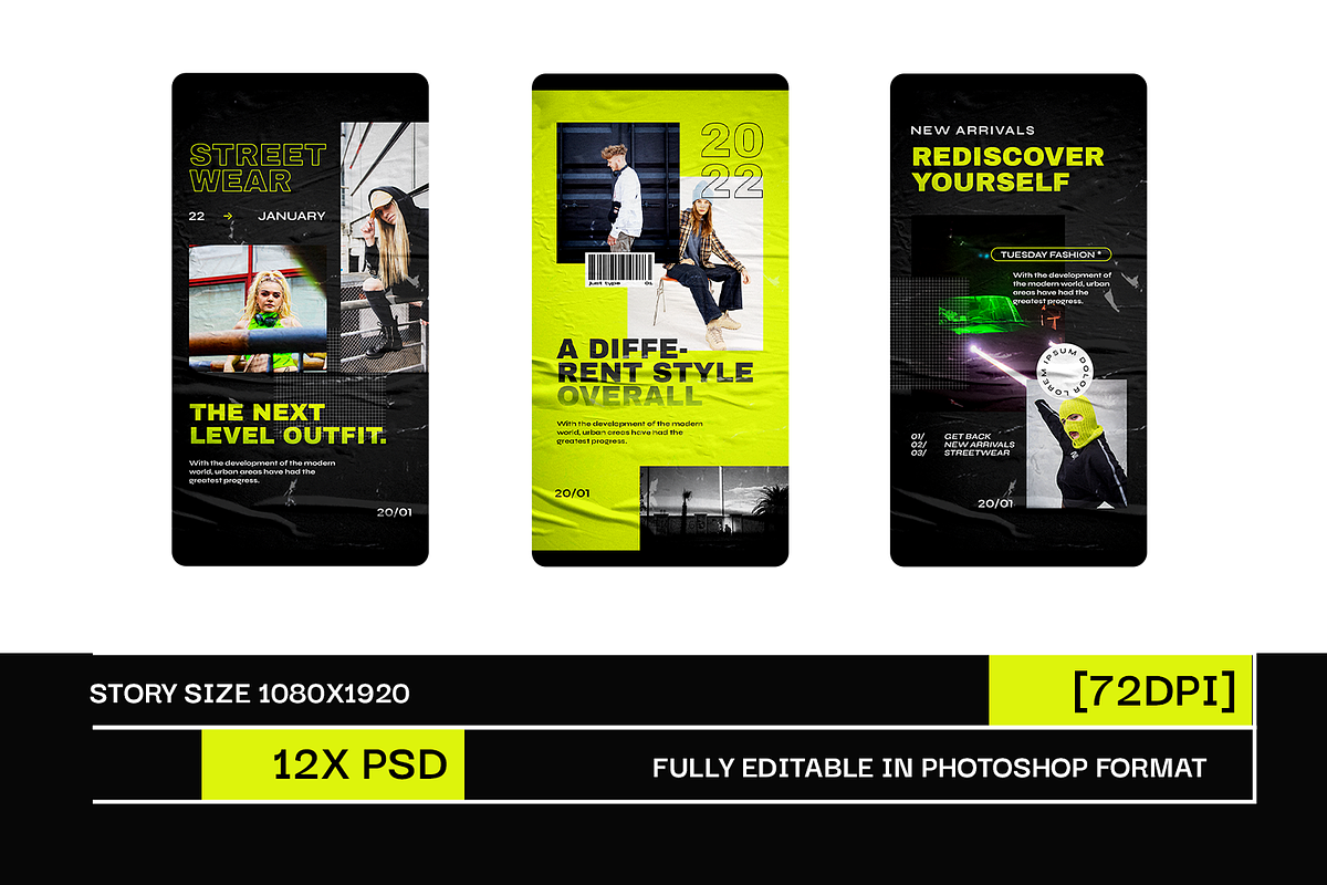 Inlow Urban Instagram Template, a Social Media Template by Creatchees.std (Photo 5 of 5)