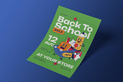 Green Retro Back to School Flyer, a Flyer Template by Neermana (Thumbnail 2 of 4)
