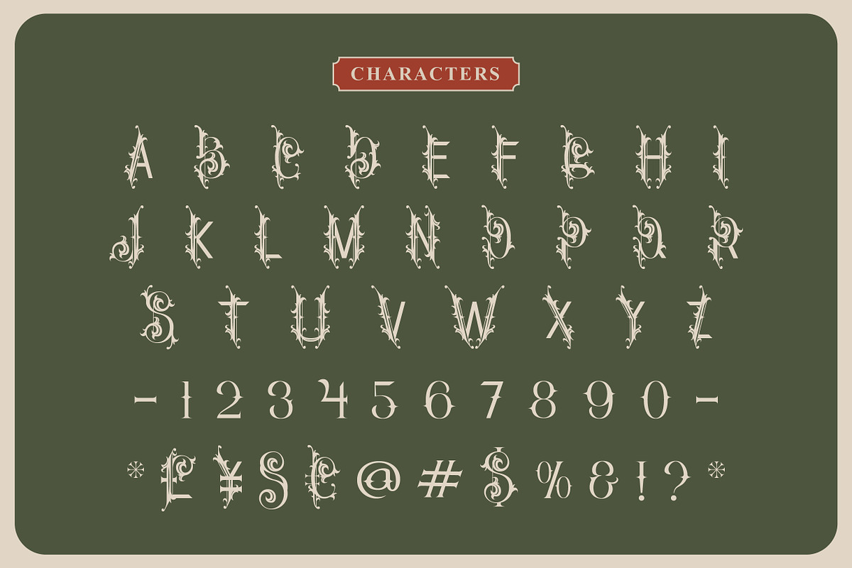 Clister – Blackletter Ornamental, a Blackletter Font by Vadovastd (Photo 6 of 7)