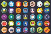 200 Flat School and Education Icons, a Duotone Icon by Creative Stall (Thumbnail 2 of 6)