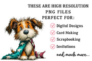 Whimsical Funny Patriotic Dog Clipar, an Illustration by OK Design (Thumbnail 4 of 6)