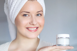 Beauty routine, morning skincare and wellness, fresh and clean a, a Person Photo by Anneleven