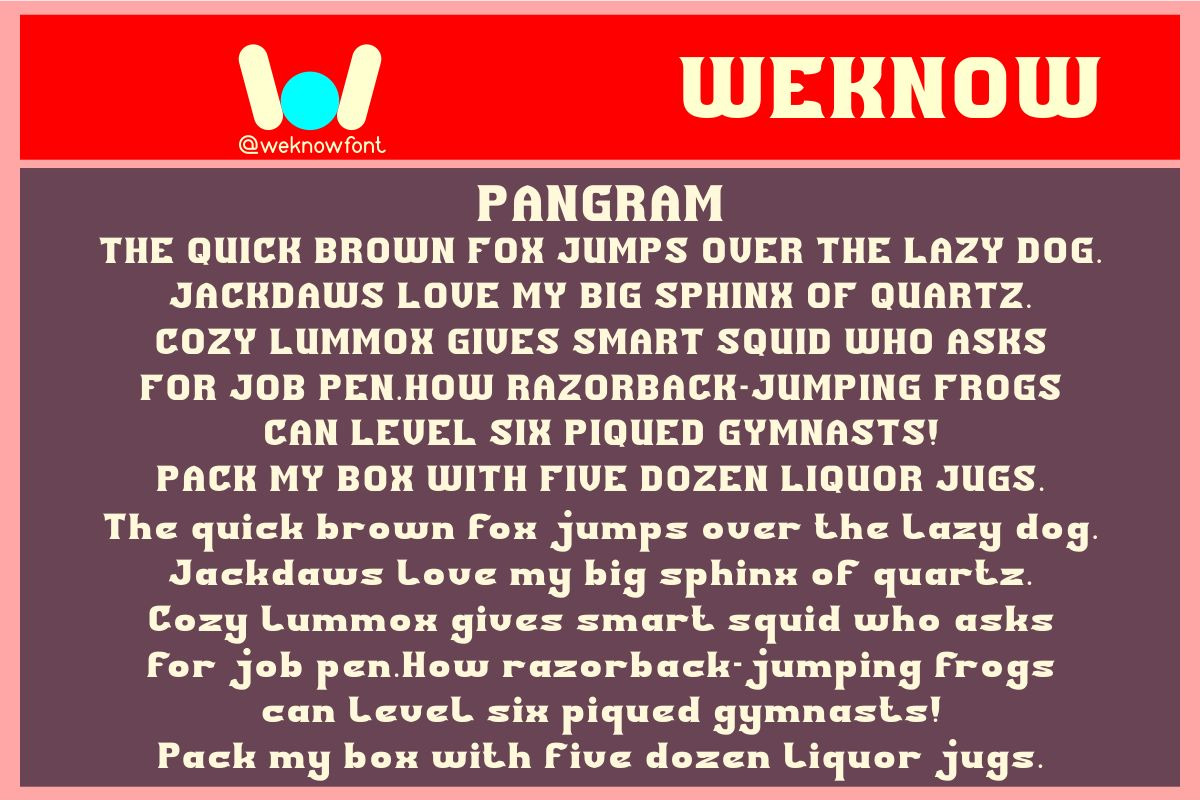 Juke Box font, a Font by weknow (Photo 8 of 8)