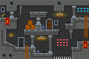 Platformer Game Tile Set 9, an Illustration by pzUH (Thumbnail 2 of 5)