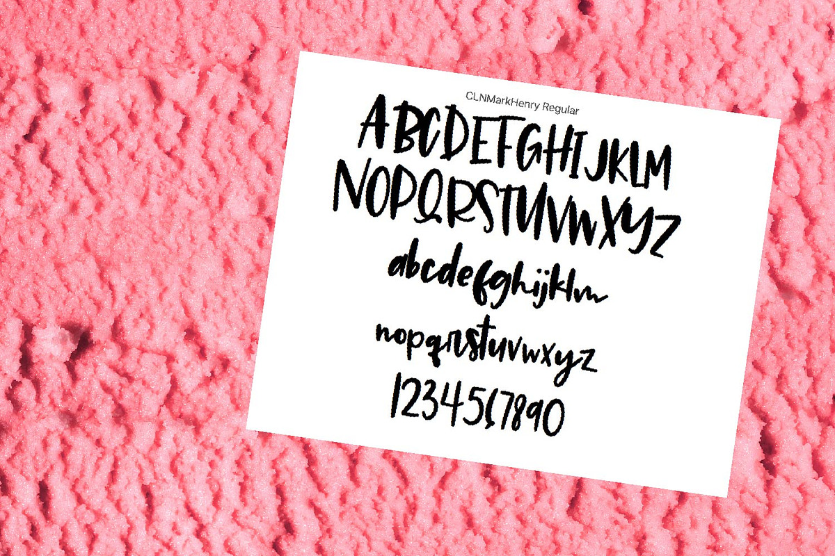 Mark Henry - A Hand Lettered Font preview 4