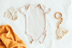 Baby wooden toy teether eco natural
