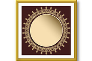 Winter Vector Round Frame With, an Illustration by FineArtStudio (Thumbnail 3 of 3)