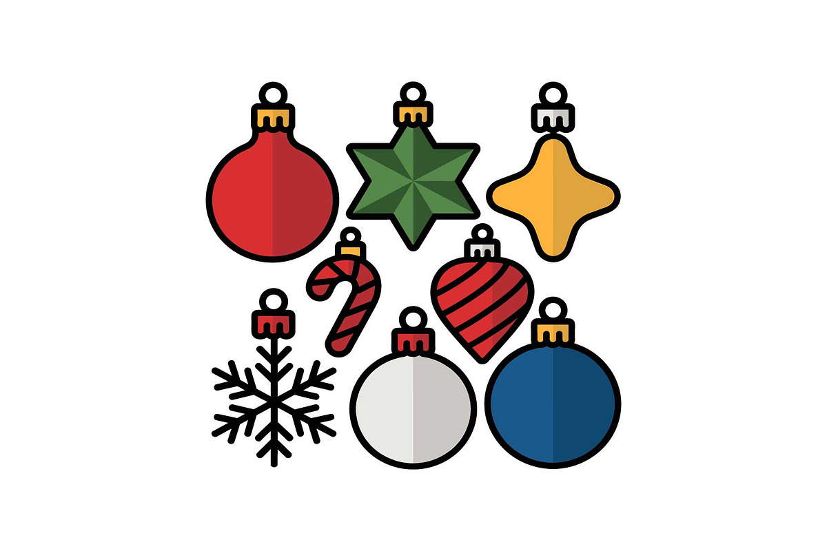 Colorful Christmas Ornament Pattern, a Graphic by yasushie (Photo 7 of 16)
