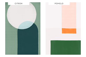 Citrus Color Block Backgrounds