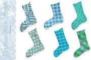 Christmas Socks Clipart, an Object Graphic by Dora Katona (Thumbnail 1 of 2)