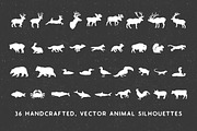 Handmade Animal Silhouette Pack, an Animal Illustration by Woodcrest Design Co. (Thumbnail 2 of 2)