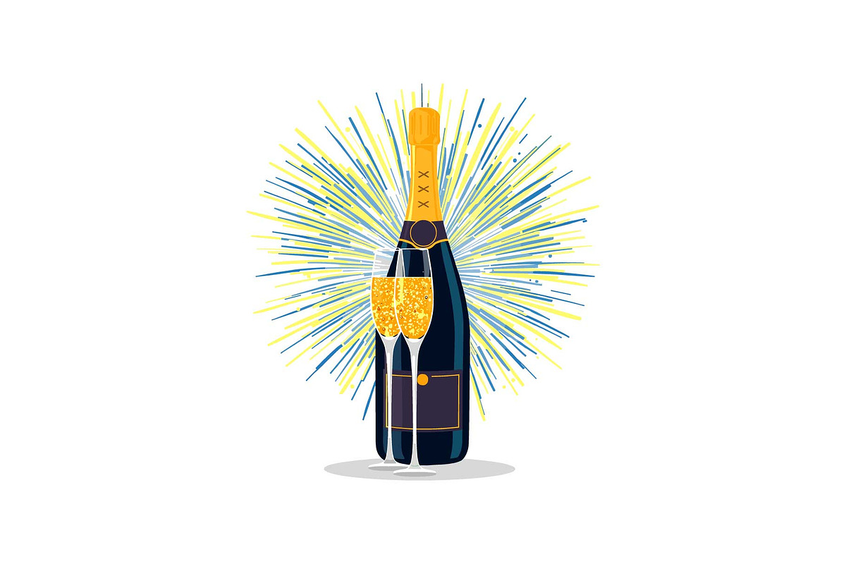 Sparkling Champagne Art Pack, an Object Graphic by Gfx_Store (Photo 3 of 16)