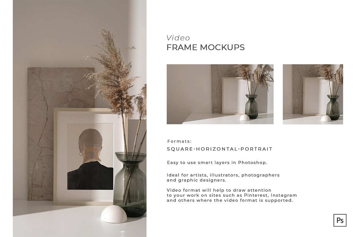 Video&Photo Frame mockups, a Print Template by Una Matison (Photo 12 of 13)