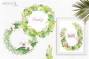 Tropical Flowers. Exotic flora set, an Illustration by Tata Pilip (Thumbnail 6 of 21)