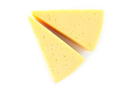 Hard cheese isolated on white background, close up, a Food & Drink Photo by AtlasStudio PRO