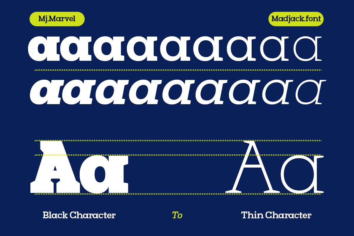Mj.Marvel – Bold Serif, a Serif Font by Madjack.font (Photo 6 of 15)
