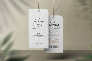 CardBoard Hang Tag Mockup