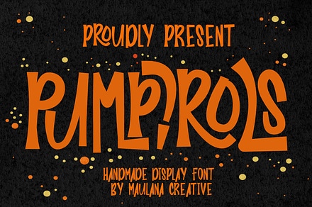Pumpirols Handmade Display Font, a Sans Serif Font by Maulana Creative