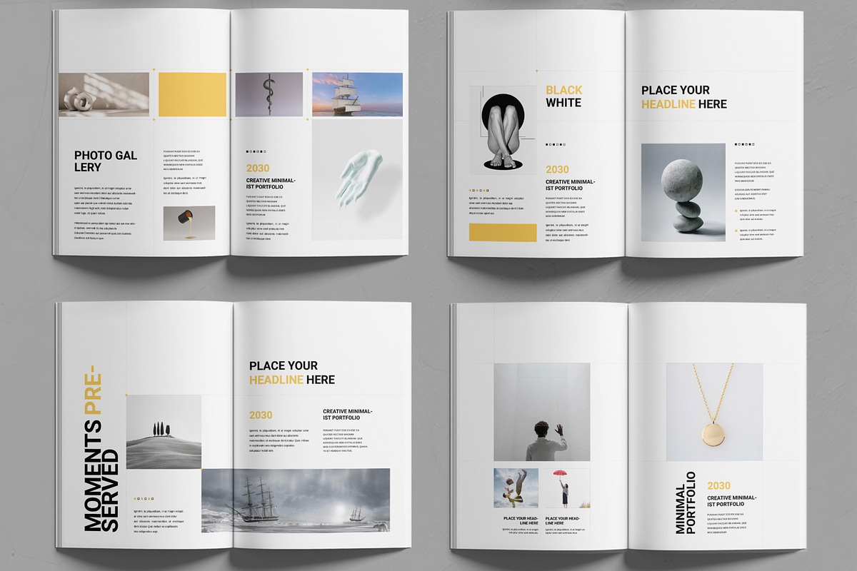 Creative Minimalist Portfolio Design preview 3