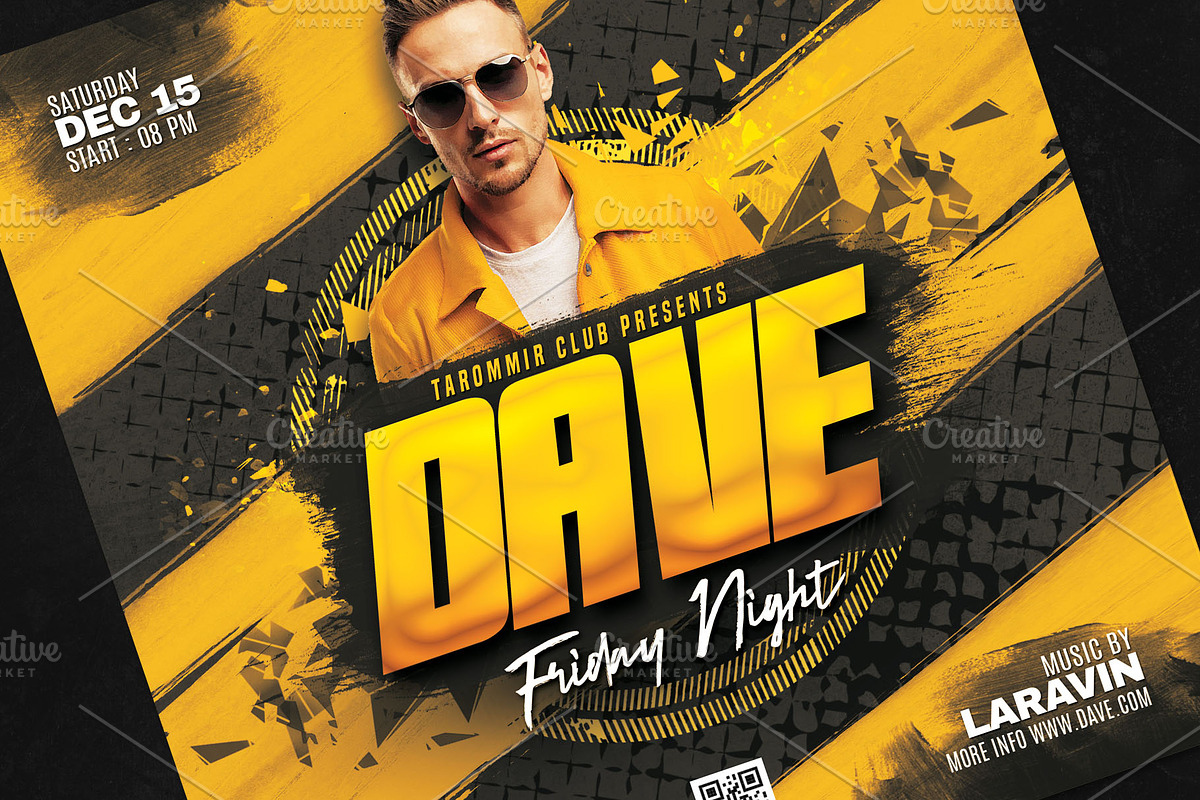 Artist Flyer Template, a Flyer Template by Tarommir (Photo 3 of 3)
