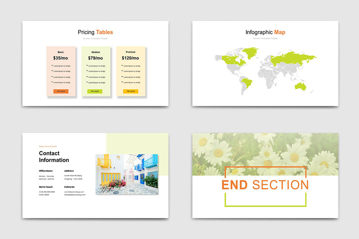 Floriset Powerpoint Template, a Presentation Template by yanindesign (Photo 6 of 6)