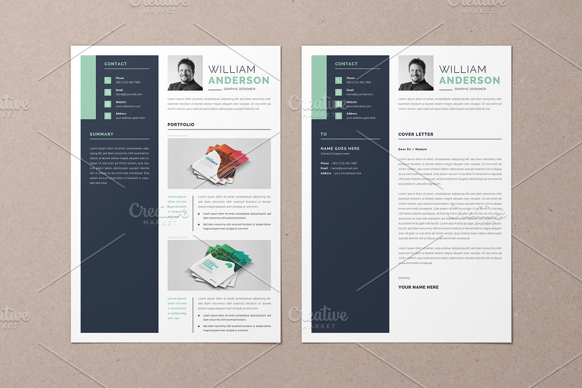 Resume with Cover Letter & Portfolio, a Resume Template by Alice_s (Photo 5 of 6)