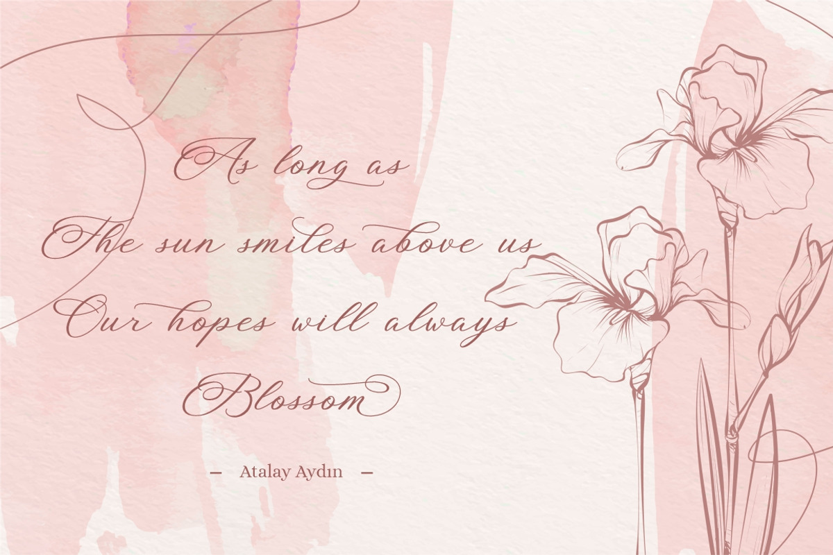 Blossom Heart - Valentine Font, a Script Font by PutraCetol Studio (Photo 7 of 10)