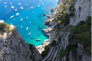 Italy, scenic views of Capri Island