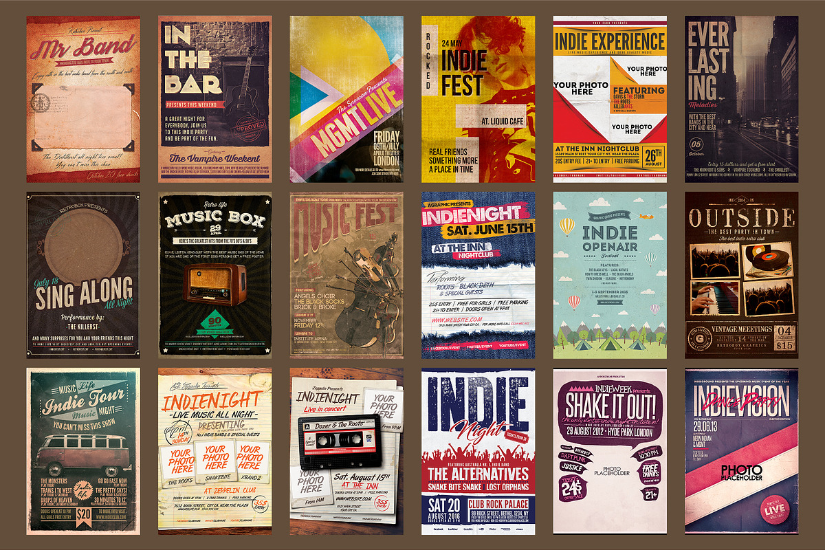 30 Indie Flyer Bundle, a Design Template by PopotLane (Photo 2 of 3)