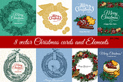 8 Christmas cards, a Card Template by coconut_forest (Thumbnail 1 of 3)