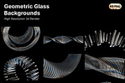 3D Geometric Glass Background Shapes, a Graphic by LarysaZabrotskaya (Thumbnail 5 of 11)