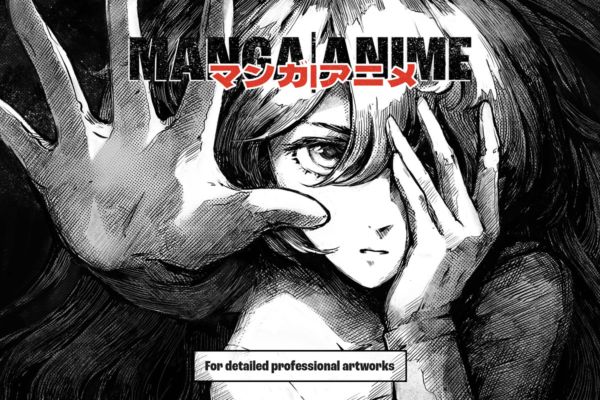 Manga and Anime Procreate Brushes, a Brush Add-On by brushapes.com (Photo 6 of 12)