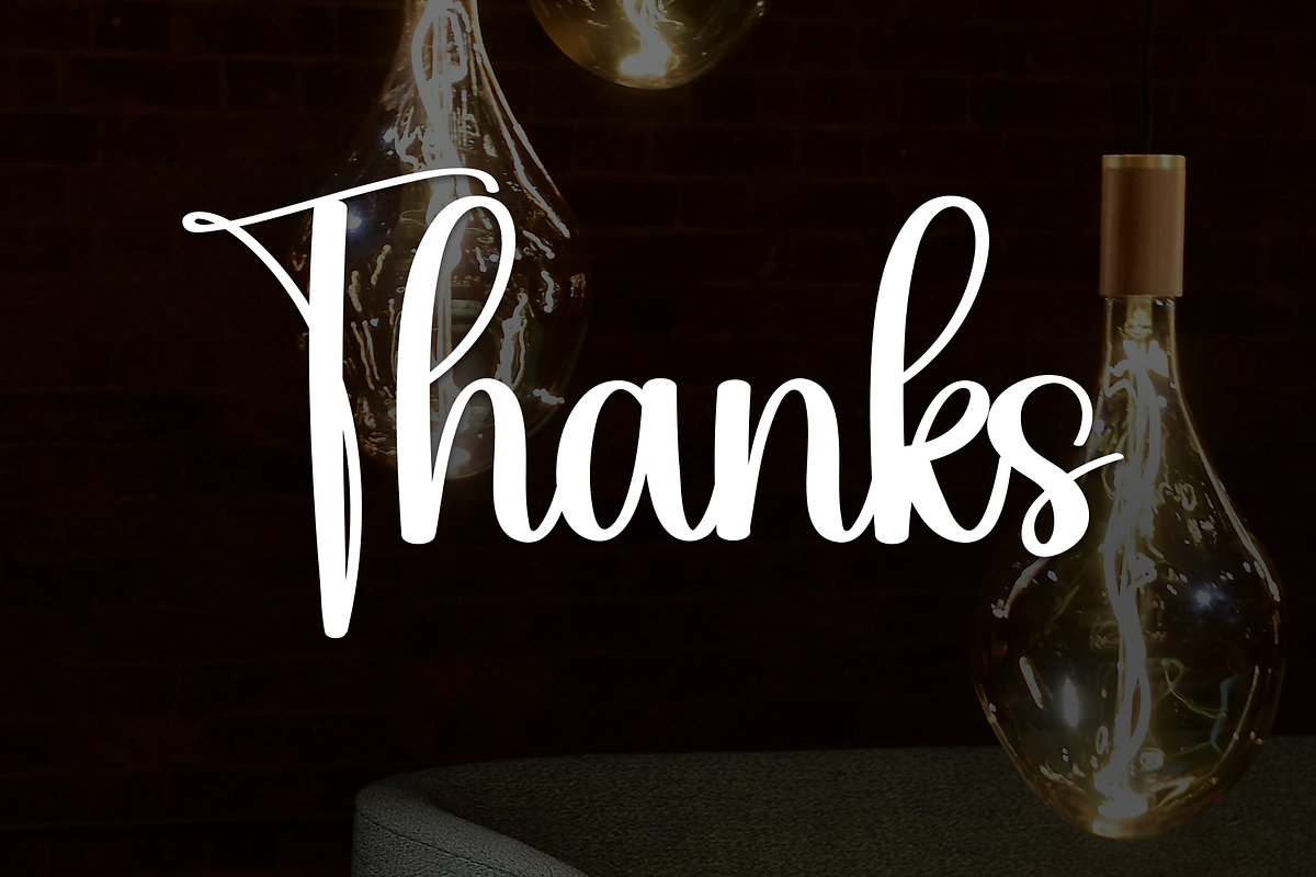 Lighting | Script Font, a Handwritten Font by Scratchones (Photo 9 of 9)