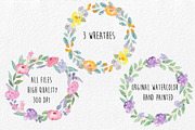 Watercolor Flowers Set Hand painted, an Illustration by MaraquelaStudio (Thumbnail 5 of 9)