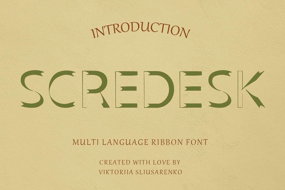 SCREDESK - serif font, a Sans Serif Font by CHIMERA (Photo 1 of 10)