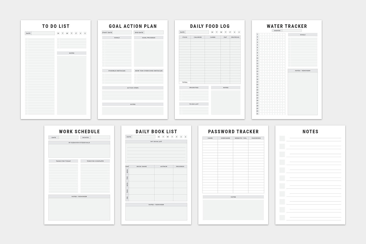 2024 Monday & Sunday Starts planner, a Stationery Template by MNT-Creator (Photo 10 of 10)
