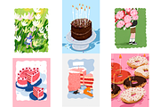 Aesthetic Birthday Cards ENG/GER, a Decorative Illustration by Schumacher Shop (Thumbnail 11 of 18)