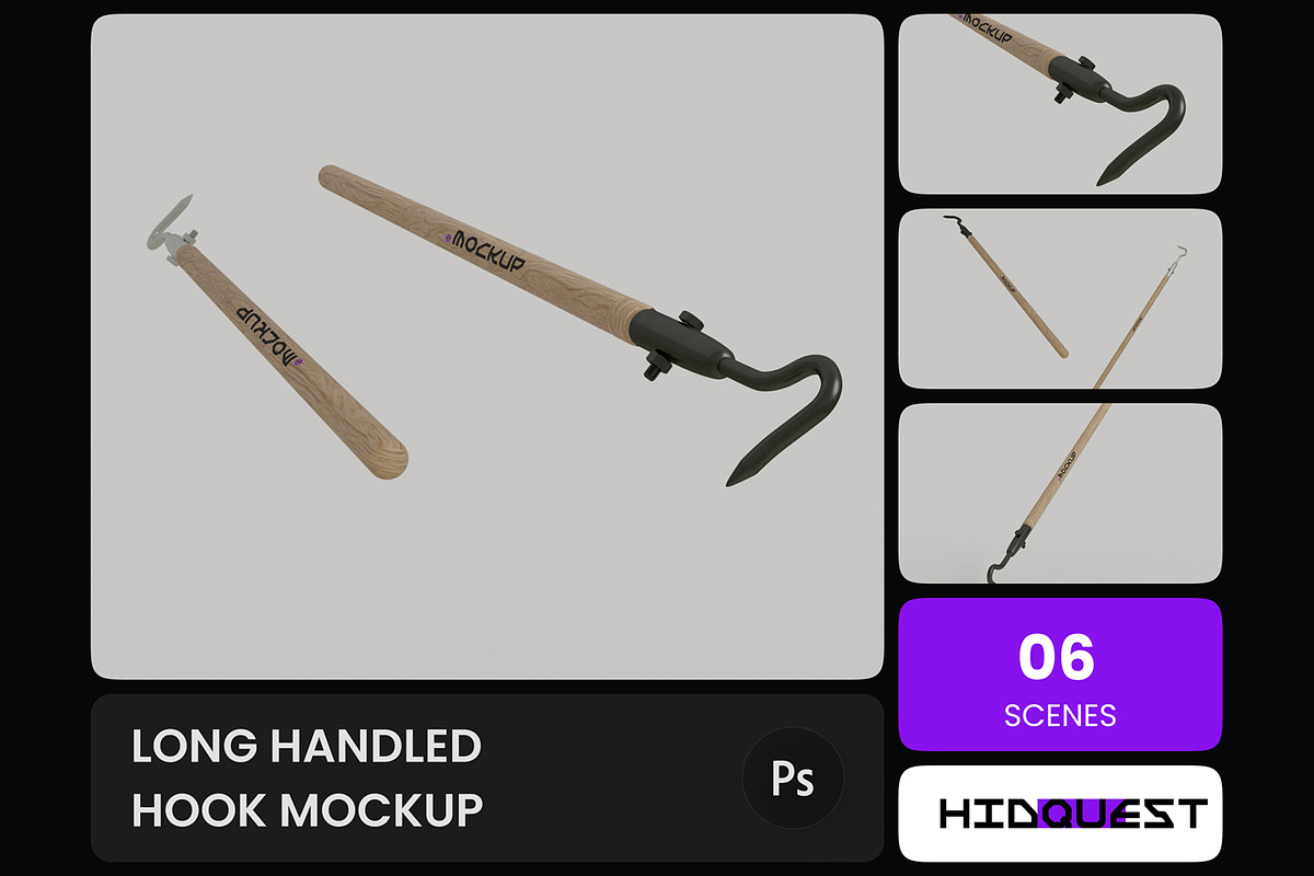 Long Handled Hook Mockup, a Household Mockup by hiddemaru (Photo 1 of 4)