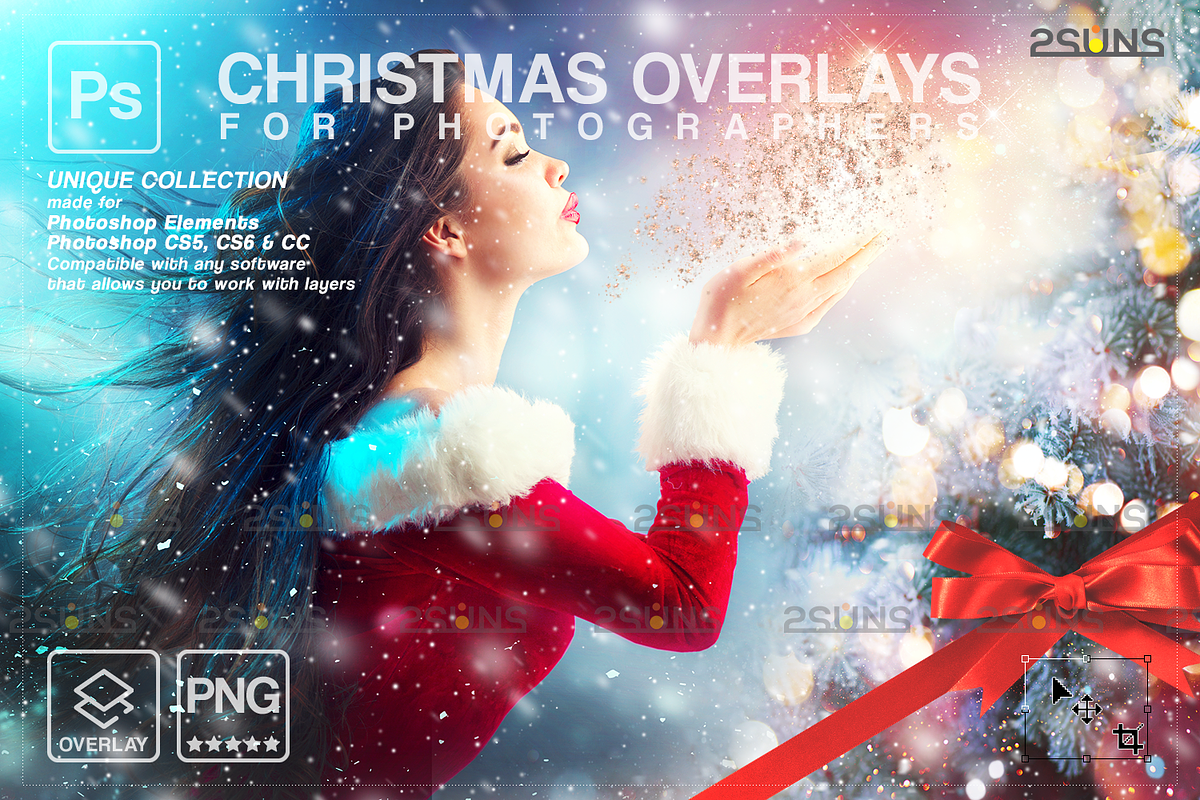 Christmas Photoshop overlay, an Object Graphic by 2SUNS (Photo 1 of 9)