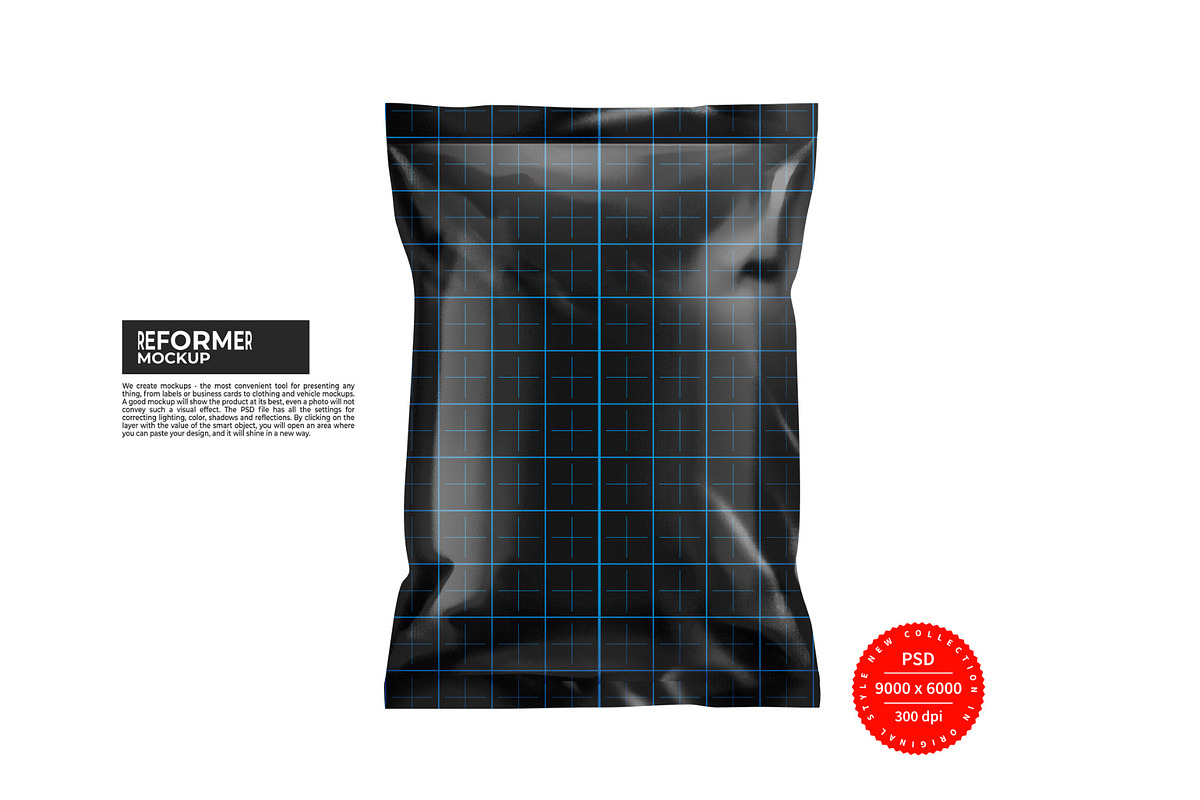 Black Plastic Bag Mockup, a Packaging Mockup by Reformer Mockup (Photo 5 of 6)