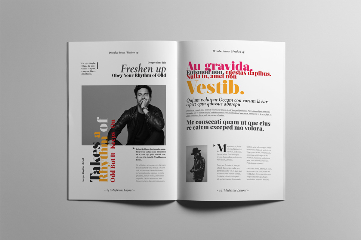 The Best Magazine Layout Design, a Magazine Template by Swayang (Photo 12 of 18)