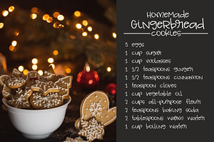 NEW!! Frosted Gingerbread Font