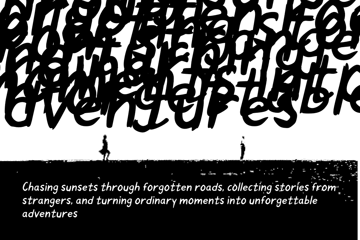 Sacukope Brush Display Typeface, a Handwritten Font by mesuka (Photo 4 of 6)