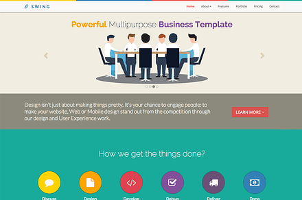 SWING - One Page Responsive Template