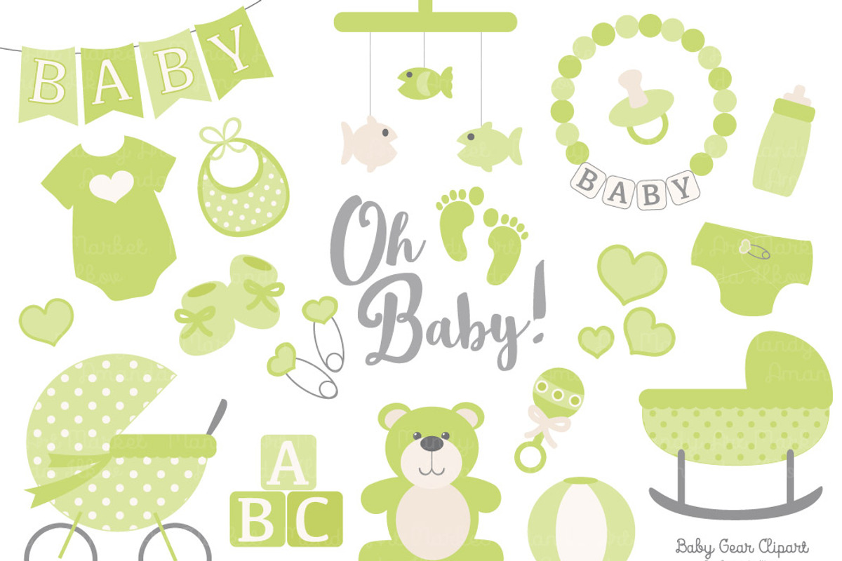 Vector Baby Clipart in Bamboo, an Illustration by Amanda Ilkov (Photo 1 of 2)
