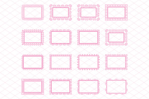 Pink Lacy Frames