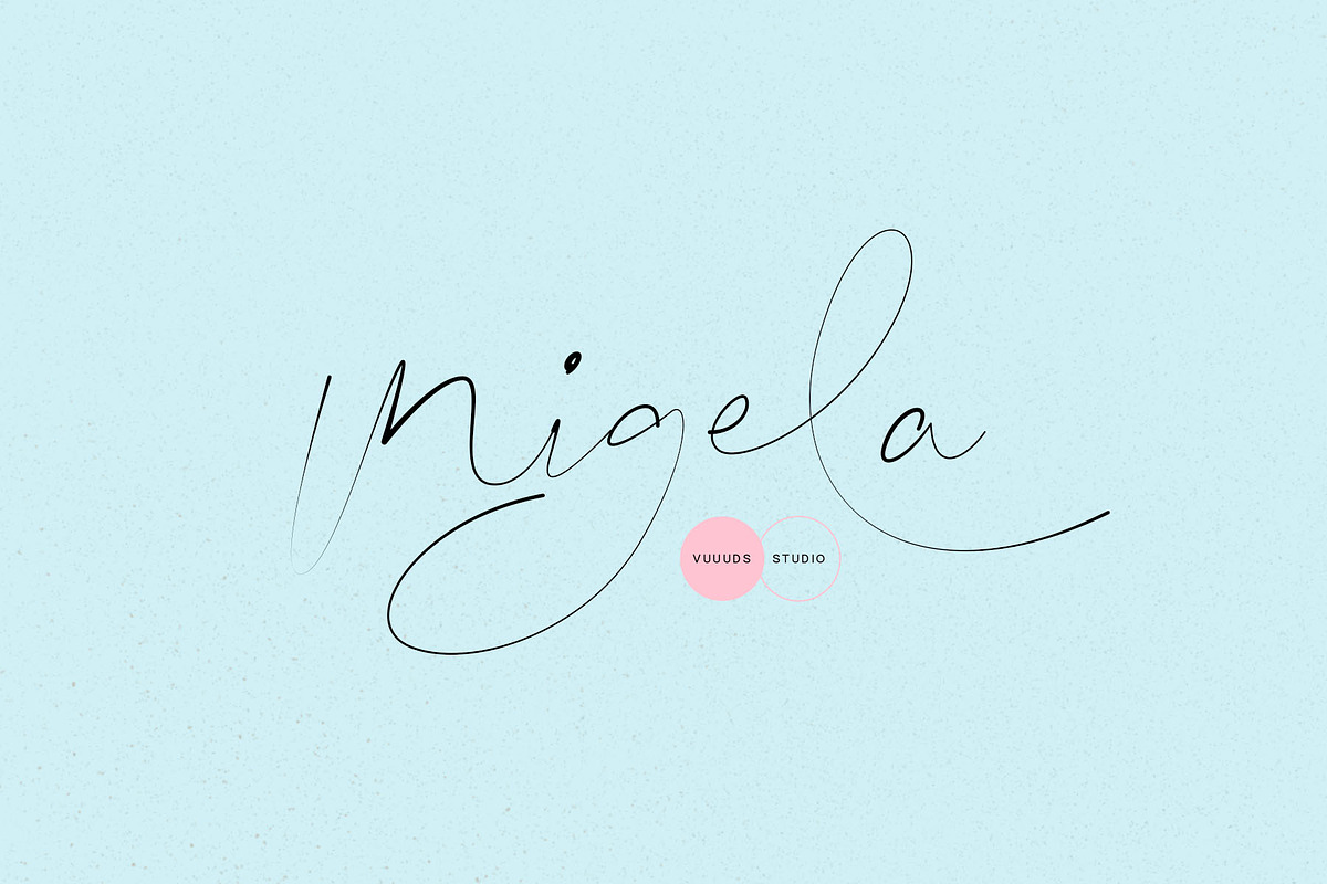 Migela Font, a Handwritten Font by vuuuds (Photo 1 of 9)