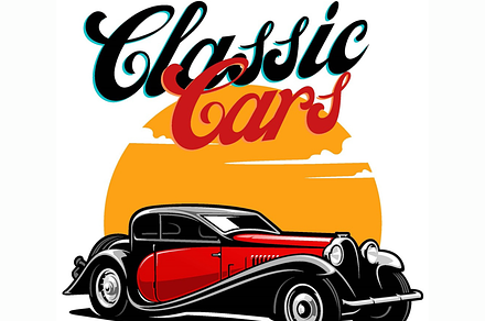 Vintage Classic Cars Coloring Pages