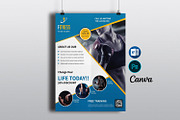 Fitness Flyer - Gym  Flyer -V362, a Flyer Template by Template Shop (Thumbnail 1 of 3)