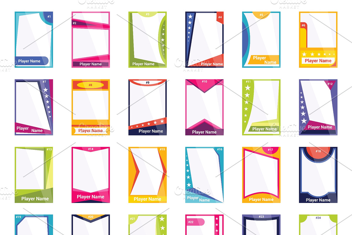 Game sports card template. A, a Texture Illustration by Things for designers (Photo 3 of 3)